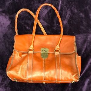 Patricia Nash leather satchel handbag